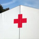 red cross tent